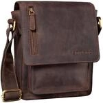 STILORD Herren-Umh&auml;ngetasche braun - Kleine Vintage Schultertasche - 8,4 Zoll