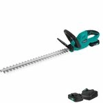 Akku-Heckenschere 20 V | Klinge 520 mm | 2 Akkus 2,0 Ah und Schnellladeger&auml;t