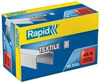 Rapid 24872300 Heftklammern 43/8mm Super Strong, verzinkt, 10000 St&uuml;ck