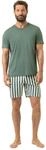 Mey Nachtw&auml;sche Serie Palm Stripes Herren Schlafanz&uuml;ge kurz Palm Hue (M)