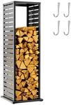 WESTMANN Kaminholzregal Luma Lane 38x38x112 cm Anthrazit Stahl wetterfest |...