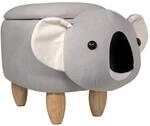 SVITA Animal Storage Kinderhocker Tierhocker mit Stauraum gepolsterter Hocker...