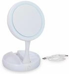 LED-Kosmetikspiegelleuchte GRUNDIG, klappbar, Batterie-/USB Betrieb