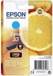 Epson Original Orangen Claria 33-Einzel-Tintenpatrone Cyan &ndash; 1 x 4,5 ml &ndash;