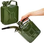 BW&reg; Benzinkanister Metall 2x 5 Liter mit Ausgie&szlig;er - Kraftstoffkanister...