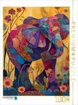 CALVENDO Puzzle Farbenfroher Elefant | 1000 Teile Lege-Gr&ouml;&szlig;e 48 x 64 cm...