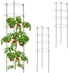 Relaxdays Tomatenturm 3er Set, Pflanzenturm 91 cm, Rankhilfe Metall, f&uuml;r...
