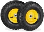 4 x Sackkarrenrad 4.1/3.5-4, luftbereifte Ersatzr&auml;der, f&uuml;r 16 mm Achse, bis...