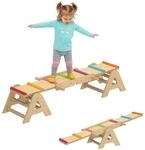 AIYAPLAY 2 In 1 Balance Wippe Kinder, Schwebebalken aus Holz, Wippe...