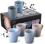 Stanley Rogers 6-teiliges Tassen-Set &ndash; Kaffeetassen in modernem Rautendesign...