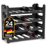 Gardissimo Weinregal f&uuml;r 24 Flaschen Anthrazit Bodenstehend Flaschenregal...