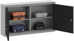 vidaXL Werkzeugschrank mit Regal Schwarz und Grau 100 x 20 x 55 cm, Werkstatt,
