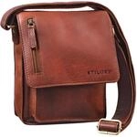 STILORD Herren-Umh&auml;ngetasche braun - Kleine Vintage Schultertasche - 8,4 Zoll