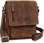 STILORD Herren-Umh&auml;ngetasche braun - Kleine Vintage Schultertasche - 8,4 Zoll