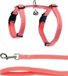 Flamingo Geschirr mit Leine Lomi Zartrosa &ndash; A: 22-36cm, B: 27-46cm, C: 110cm x 10mm