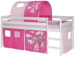IDIMEX Hochbett Erik Kinderbett Spielbett Etagenbett Stockbett Holzbett,...