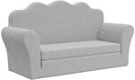 vidaXL Kinder Schlafsofa 2-Sitzer, 2-in-1 Kindersofa mit Schlaffunktion,...