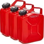 BW&reg; Benzinkanister Metall 3x 5 Liter mit Schraubverschluss -...