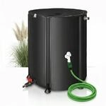 Mucola Regenwassertonne 750L faltbar mit Hahn Regentonne inkl. 2 Meter...
