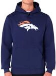 New Era Denver Broncos NFL Team Logo Hoody Blau Kapuzenpullover - M