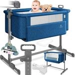 KESSER&reg; Zustellbett Hubi 3in1 Baby Beistellbett Reisebett Babybett mit weich