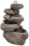 Dehner Zimmerbrunnen Olina, Indoor-Brunnen, mit LED-Beleuchtung, ca 16,5x34x22 cm,
