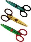 Fiskars Kinder-Dekorscheren Sumpftiere, 3 St&uuml;ck, L&auml;nge: 13 cm, F&uuml;r Rechts- und