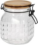 Koopman International b.v Vorratsglas Holzdeckel Metallverschluss Gew&uuml;rzglas