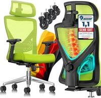 KESSER&reg; B&uuml;rostuhl Ergonomisch mit verstellbaren Armlehnen | Drehstuhl mit