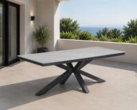 Gardissimo Gartentisch Esstisch Armati Dunkel 180 x 100 cm Rechteckig, Tisch