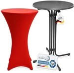 Beautissu Outdoor Stehtisch klappbar mit Husse Partytisch Bistrotisch T&Uuml;V |...