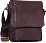 STILORD Herren-Umh&auml;ngetasche braun - Kleine Vintage Schultertasche - 8,4 Zoll