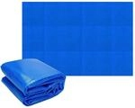 ECD Germany Pool Solarfolie rechteckig 700x400 cm, Blau, Pool Solarabdeckplane