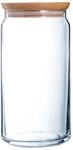 Arc 806496 Purebox Vorratsdose aus Glas, Holzdeckel, 1,5 l