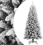 vidaXL K&uuml;nstlicher Weihnachtsbaum Beschneit Christbaum Tannenbaum Dekobaum...