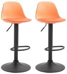 CLP 2er Set Thekenhocker Kiel Kunststoff I Barhocker Mit Polsterung Und
