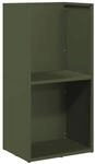 vidaXL Brennholzregal Olivgr&uuml;n 40x30x80 cm Kaltgewalzter Stahl, Kaminholzregal,