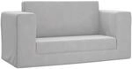 vidaXL Kinder Schlafsofa 2-Sitzer, 2-in-1 Kindersofa mit Schlaffunktion,...