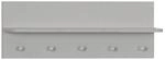 roba Wandgarderobe 'Maren 2', Wandregal im Baby- & Kinderzimmer, 1 Ablage, 5 Haken,