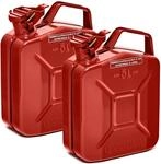BW&reg; Benzinkanister Metall 2x 5 Liter - Kraftstoffkanister Rot - RAL 3000 -