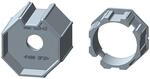 Rademacher Adapter-Mitnehmerset f&uuml;r Achtkantstahlwelle SW70, Medium...