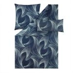 ESTELLA Bettw&auml;sche Lino | Navy | 135x200 cm + 80x80 cm + 40x80 cm 