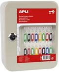 APLI 17137 Schl&uuml;sselschrank aus Metall f&uuml;r 20 Schl&uuml;ssel abschlie&szlig;bar