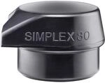 SIMPLEX-Einsatz, Gummikomposition, schwarz, mit Standfu&szlig; | D=80 mm | 3202.280