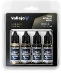 Vallejo True Metallic Metallfarben-Set, 4 Farben zum Lackieren von Metallen,