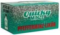 QUICKY MINZE Pfefferminzlik&ouml;r mit Glitzer 20 x 0,02 l 18% vol