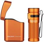 OLIGHT Baton 4 Kit, Taschenlampe led aufladbar mit dimmbarem Ladecase, kleine Lampe