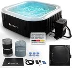 JUSKYS&reg; Whirlpool SpaLuxe &ndash; Aufblasbar, Outdoor & Winterfest, 130...