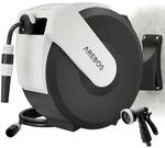 Arebos Schlauchtrommel Schlauchrolle Gartenschlauchaufroller 35 m |...
