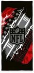 Herding NFL Fitness-Tuch, 50 x 110 cm + Flap 15 cm, Mit Flag Label, R&uuml;ckseite mit